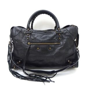 Balenciaga The City Handbag Leather Black