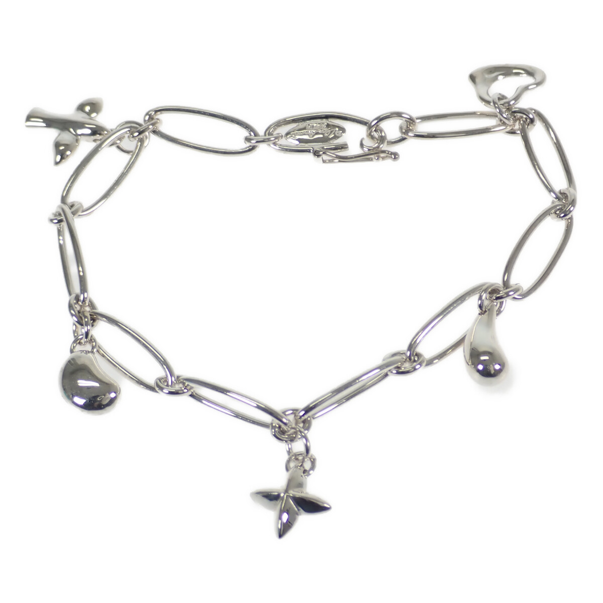 Tiffany Peretti Charm Bracelet Silver