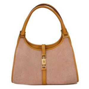 Gucci Jackie Suede Handbag Beige