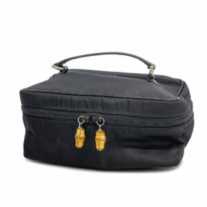 Gucci Bamboo Nylon Vanity Bag Black