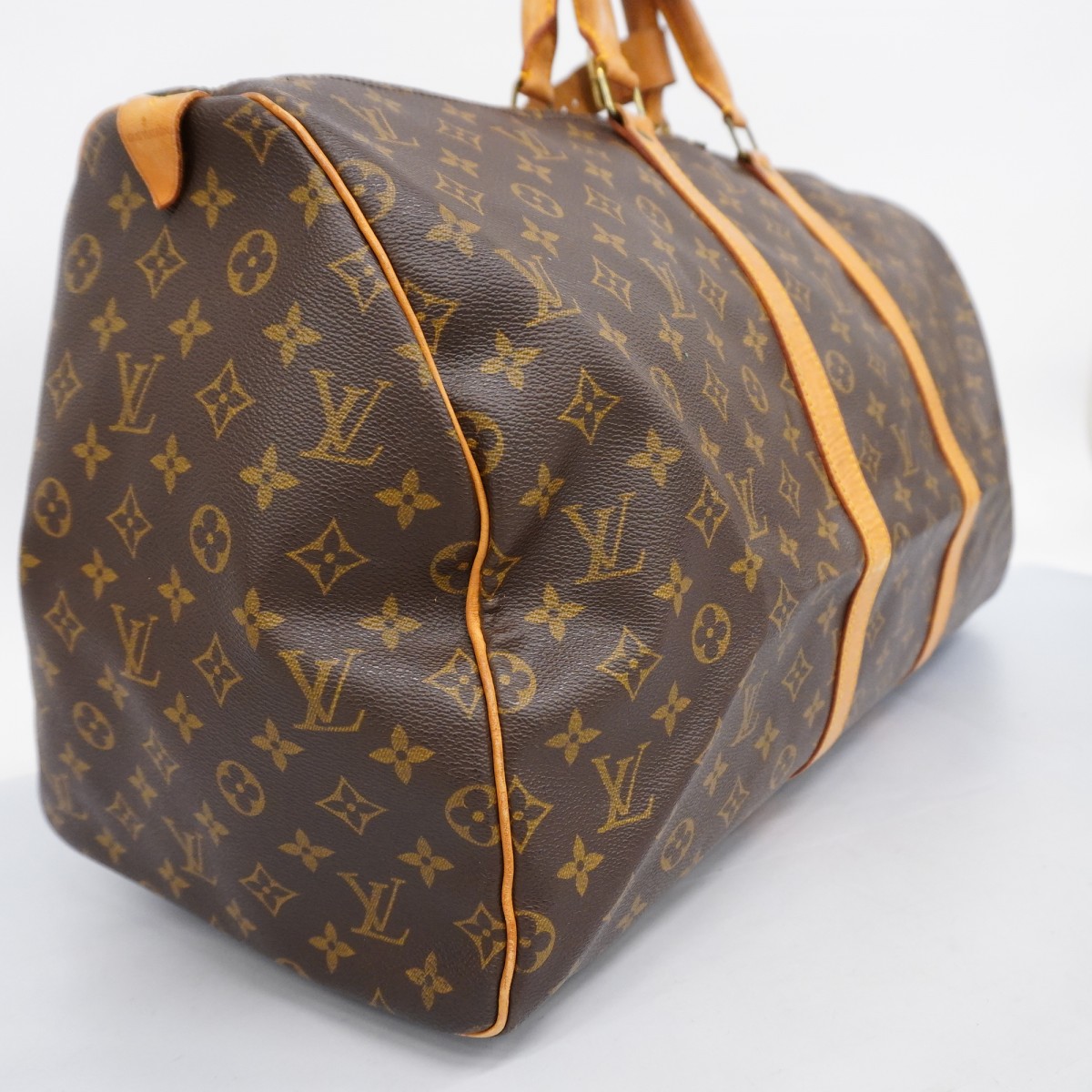 Louis Vuitton Monogram Keepall Boston Bag Brown - Image 2