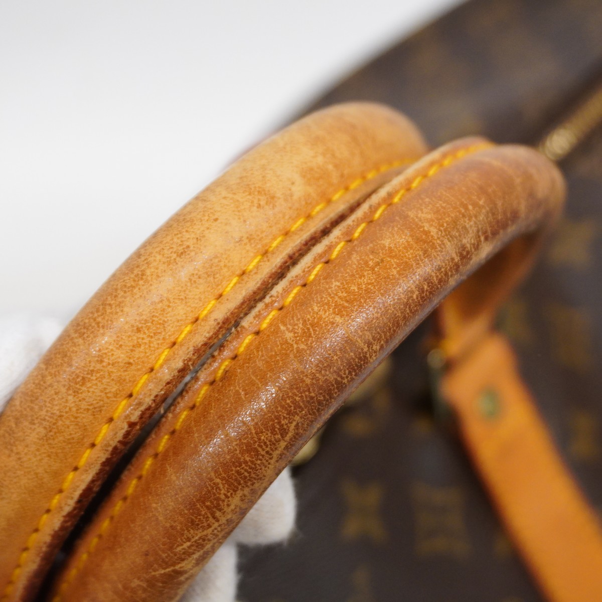 Louis Vuitton Monogram Keepall Boston Bag Brown - Image 9