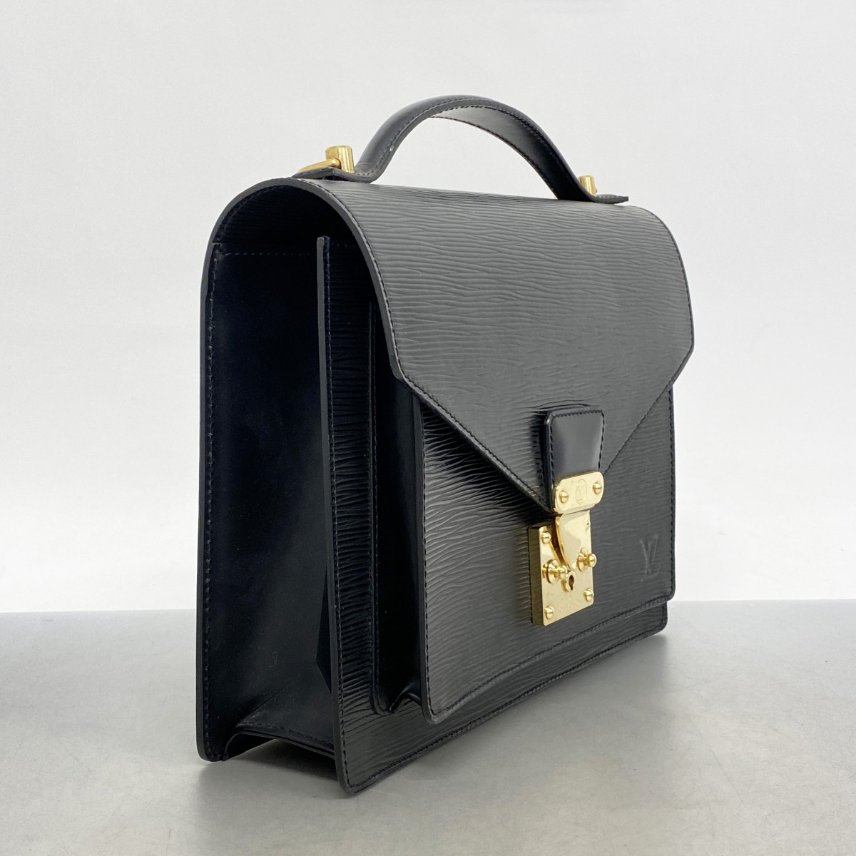 Louis Vuitton Epi Monceau Handbag Black - Image 2