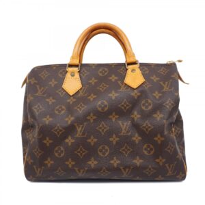 Louis Vuitton Monogram Speedy 30 Handbag Brown