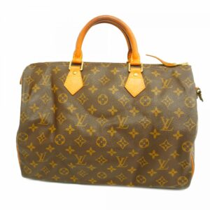 Louis Vuitton Monogram Speedy 35 Handbag Brown