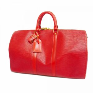 Louis Vuitton Epi Keepall 45 Boston Bag Castilian Red