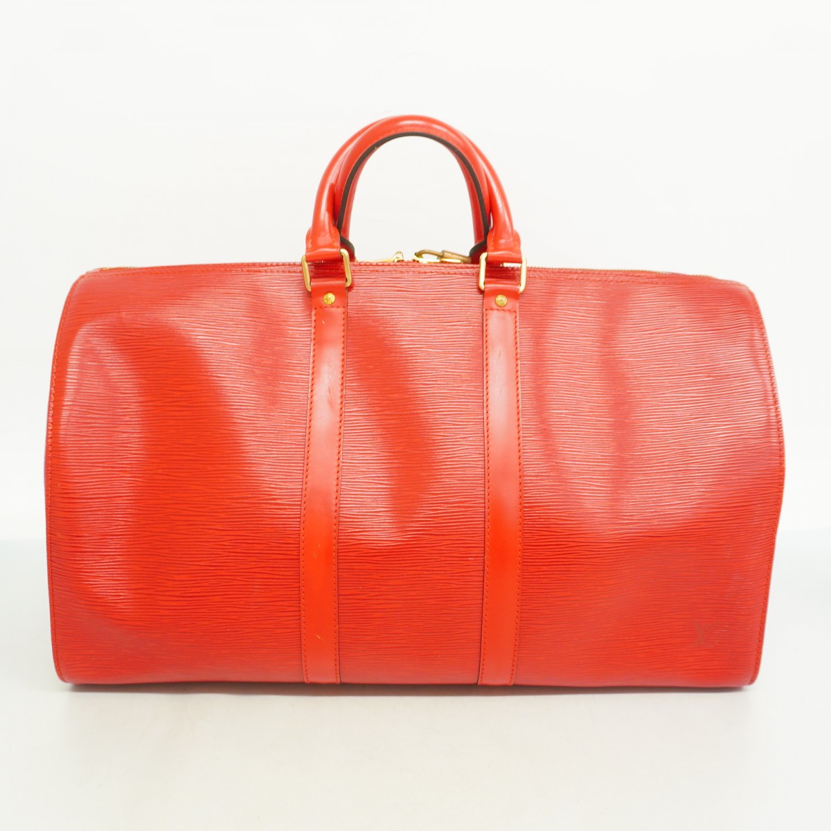 Louis Vuitton Epi Keepall 45 Boston Bag Castilian Red - Image 13