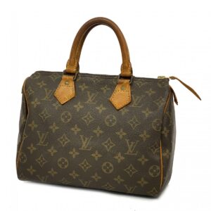 Louis Vuitton Monogram Speedy 25 Handbag Brown