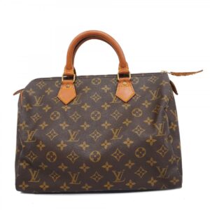 Louis Vuitton Monogram Speedy 30 Handbag Brown