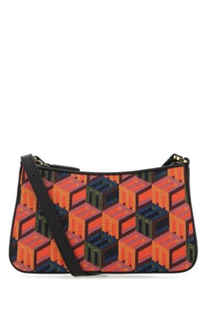 MCM Jacquard Mini Shoulder Bag Red