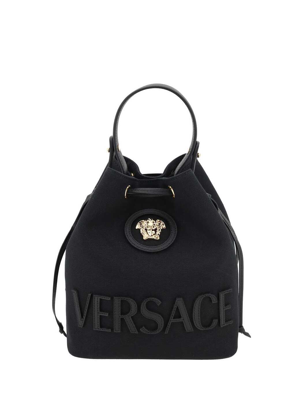 Versace Shoulder Bag Gold Black