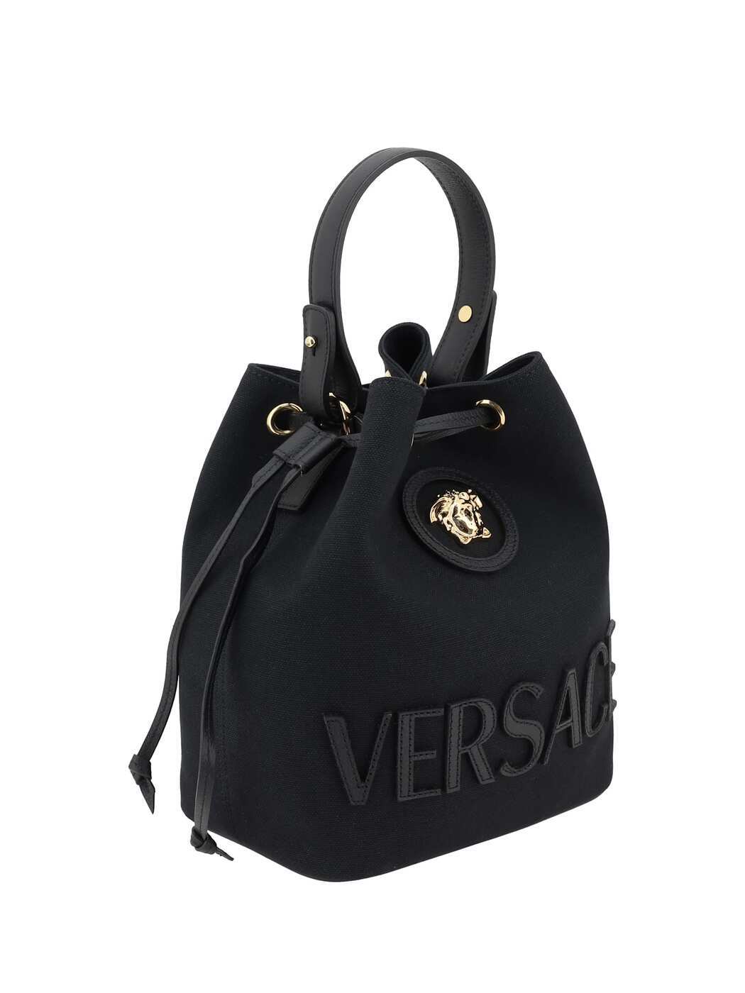 Versace Shoulder Bag Gold Black - Image 2