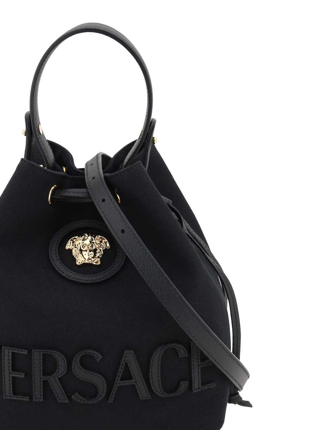 Versace Shoulder Bag Gold Black - Image 4