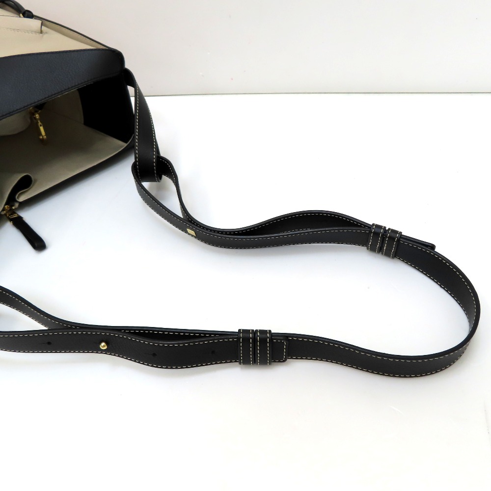 Loewe Hammock 2Way Bag Calf Brown Beige Black - Image 11