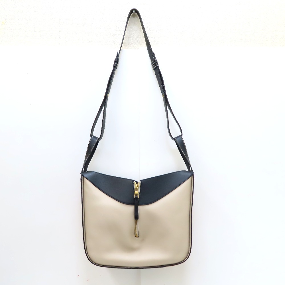 Loewe Hammock 2Way Bag Calf Brown Beige Black - Image 5