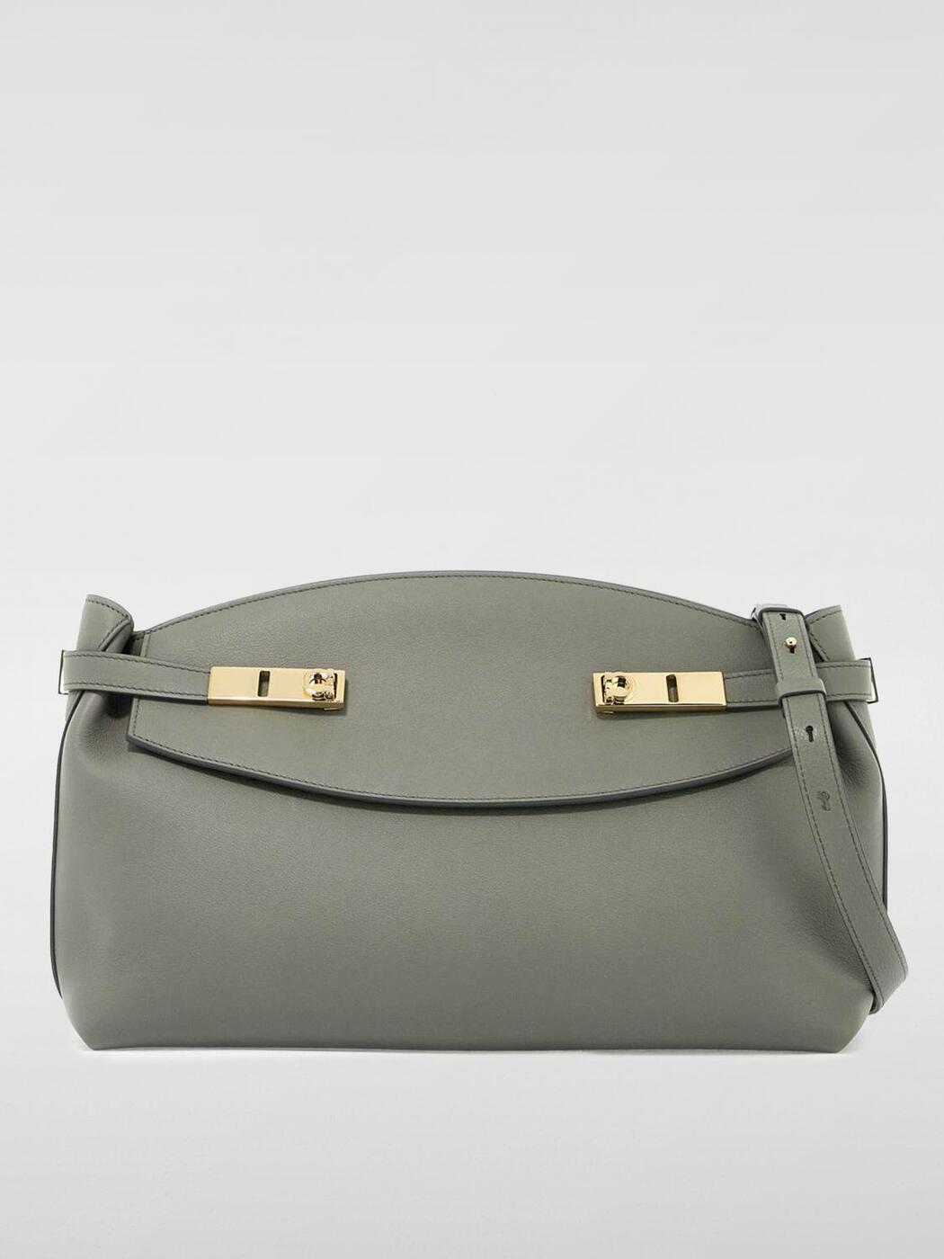 Ferragamo Shoulder Bag Leather Grey