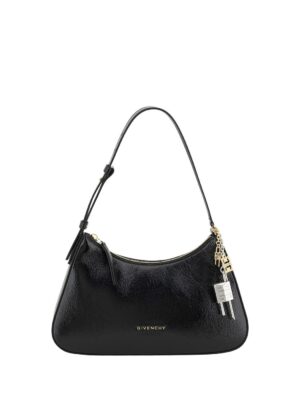 Givenchy Lucky Lock Shoulder Bag Leather Black
