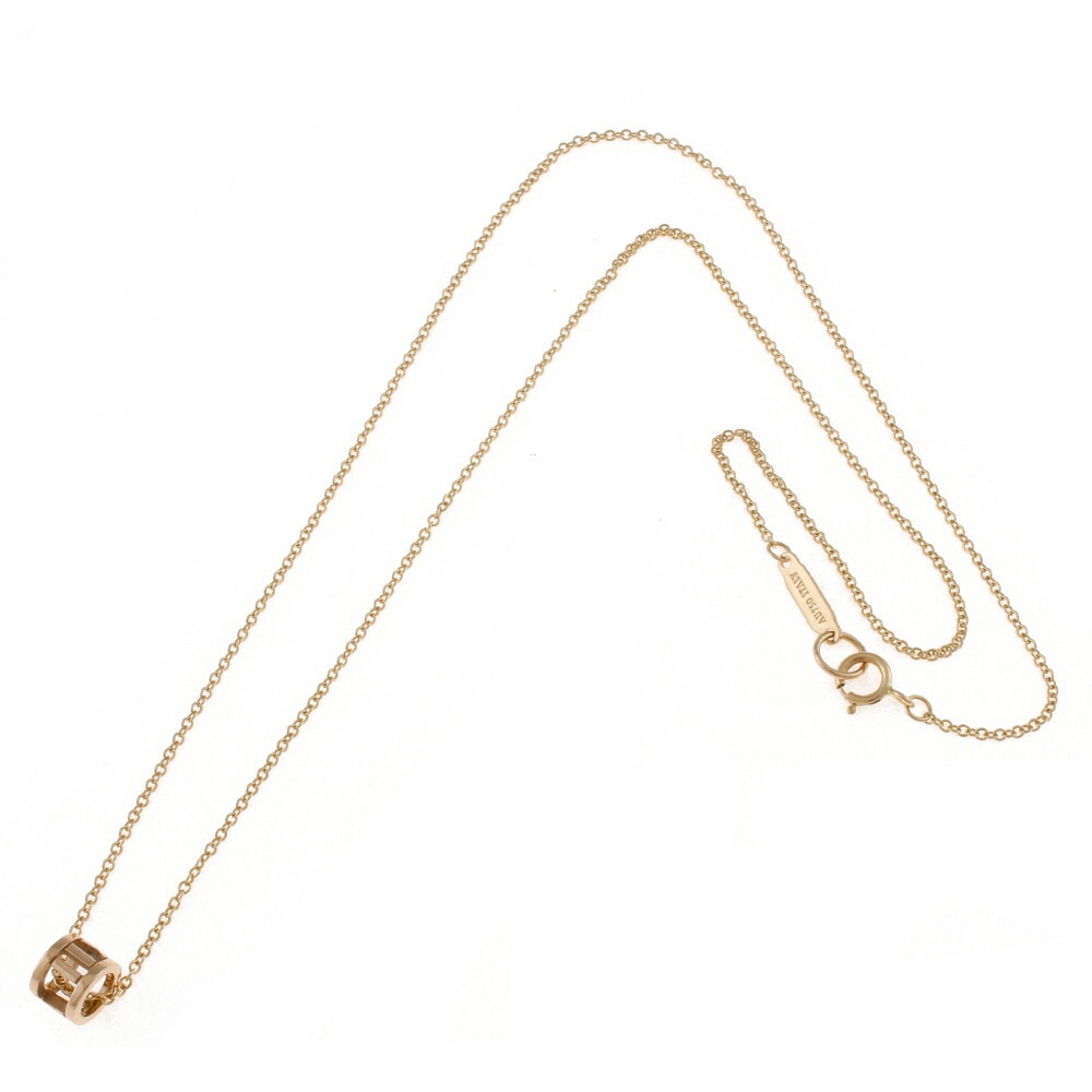 Tiffany Atlas Open Mini Necklace Pink Gold - Image 10