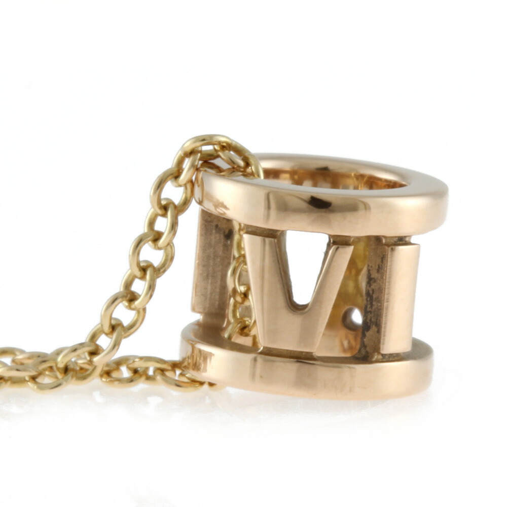 Tiffany Atlas Open Mini Necklace Pink Gold - Image 6