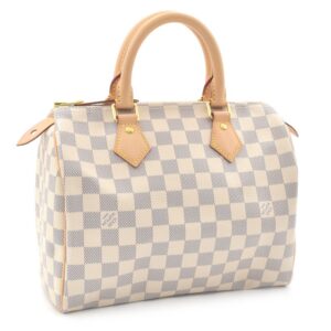 Louis Vuitton Speedy 25 Damier Azur Mini Handbag White