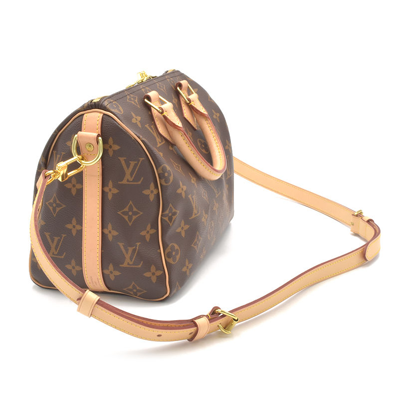 Louis Vuitton Speedy Bandouliere 25 Monogram Crossbody Bag Brown - Image 2
