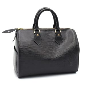 Louis Vuitton Speedy 25 Epi Noir Boston Bag Black