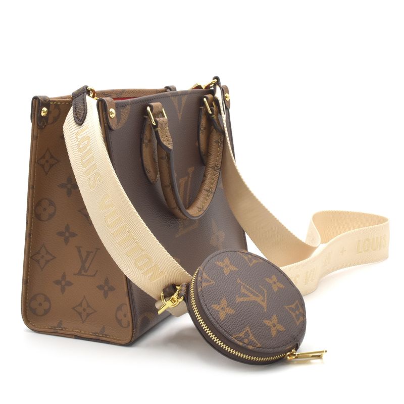 Louis Vuitton On the Go PM Reverse 2way Shoulder Bag Brown - Image 2