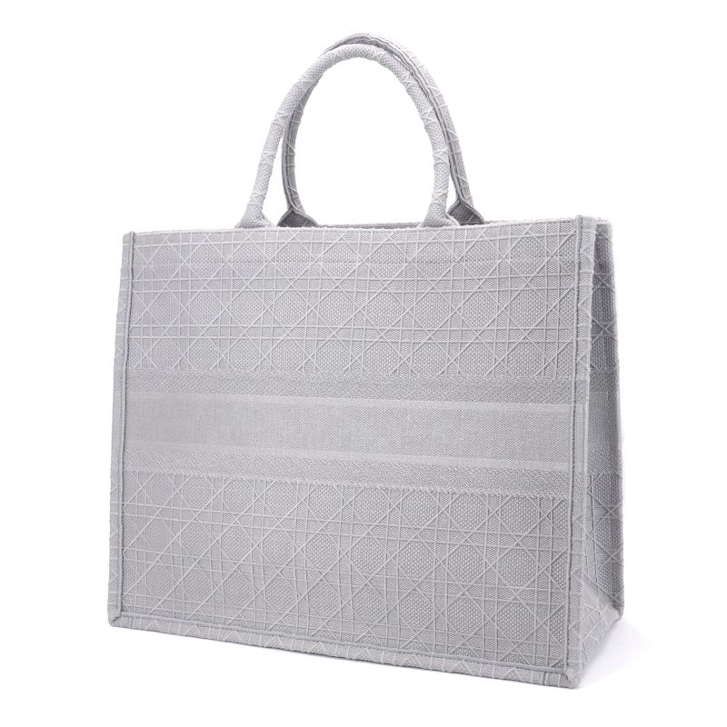 Dior Book Tote Canvas Handbag Gray - Image 2