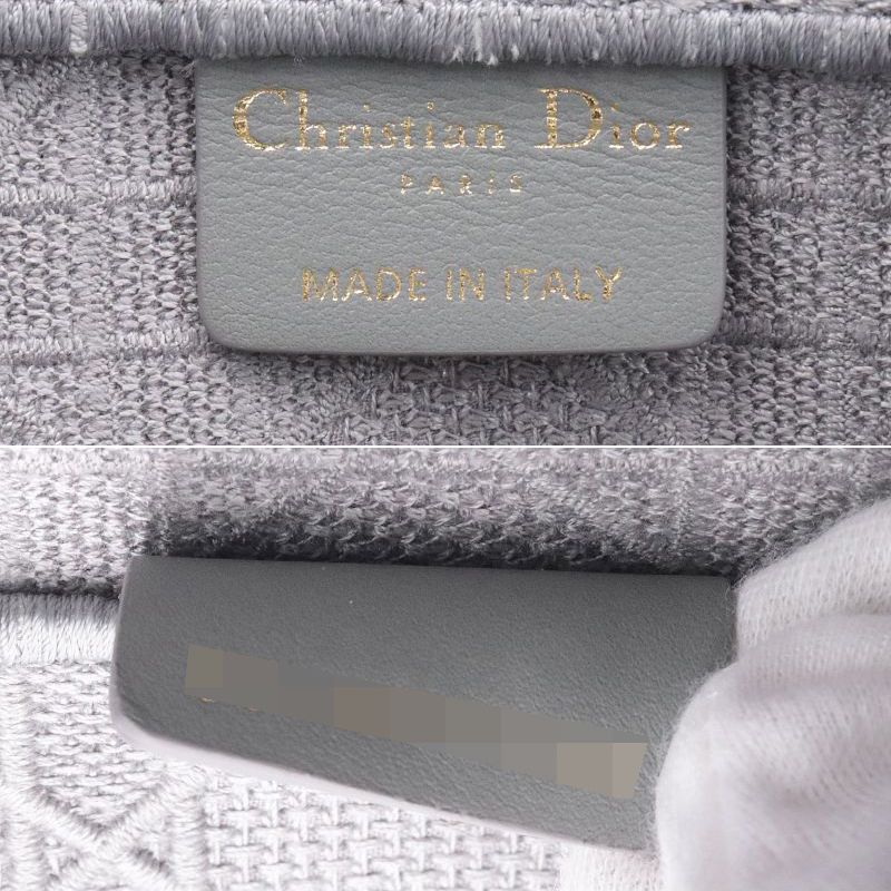Dior Book Tote Canvas Handbag Gray - Image 5