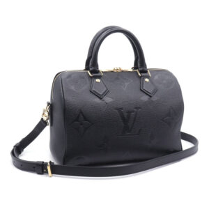 Louis Vuitton Speedy Bandouliere 25 Empreinte Shoulder Bag Noir Black