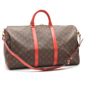 Louis Vuitton Keepall Bandouliere 50 Monogram Poppy Red 2way Travel Bag