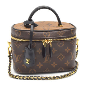 Louis Vuitton Vanity PM Monogram Reverse Shoulder Bag Brown
