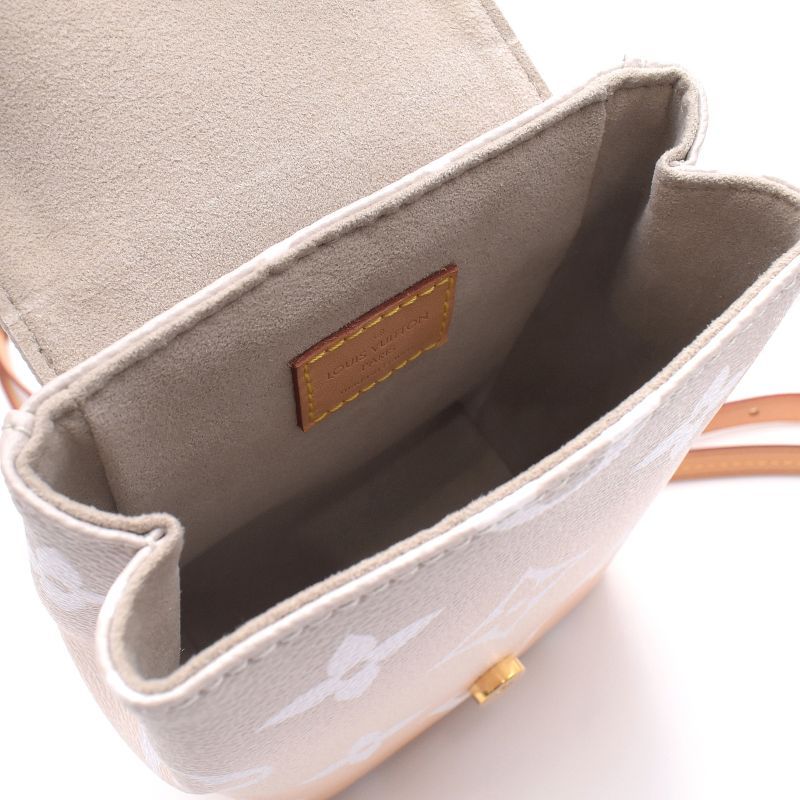 Louis Vuitton Visor Pool Tiny Backpack Giant Rucksack Gray White Orange - Image 4