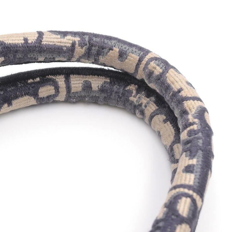 Dior Book Tote Oblique Embroidery Tote Bag Ecru Blue - Image 6