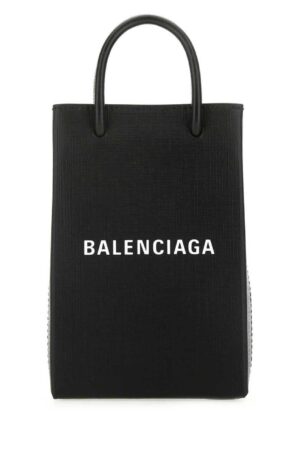 Balenciaga Shopping Phone Tote Black