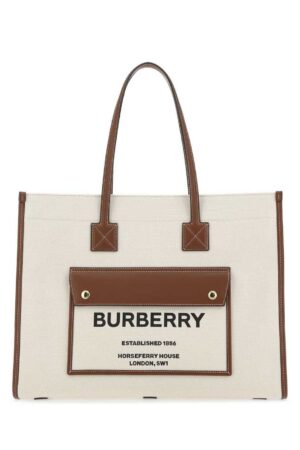 Burberry Tote Bag Neutrals Brown