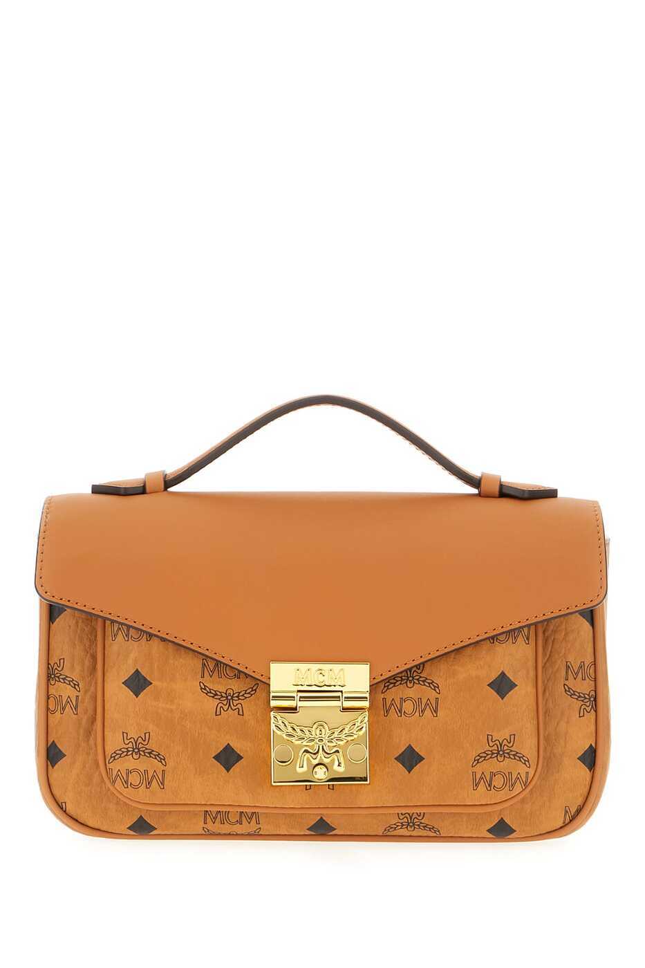MCM Tracy Crossbody Bag Cognac Brown