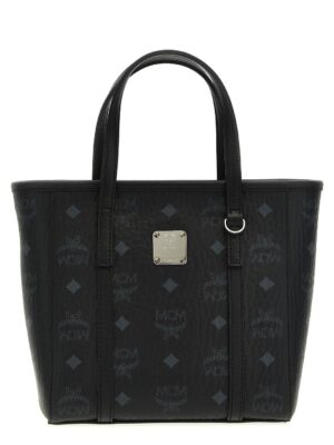 MCM Aren Satchel Mini Tote Bag Black
