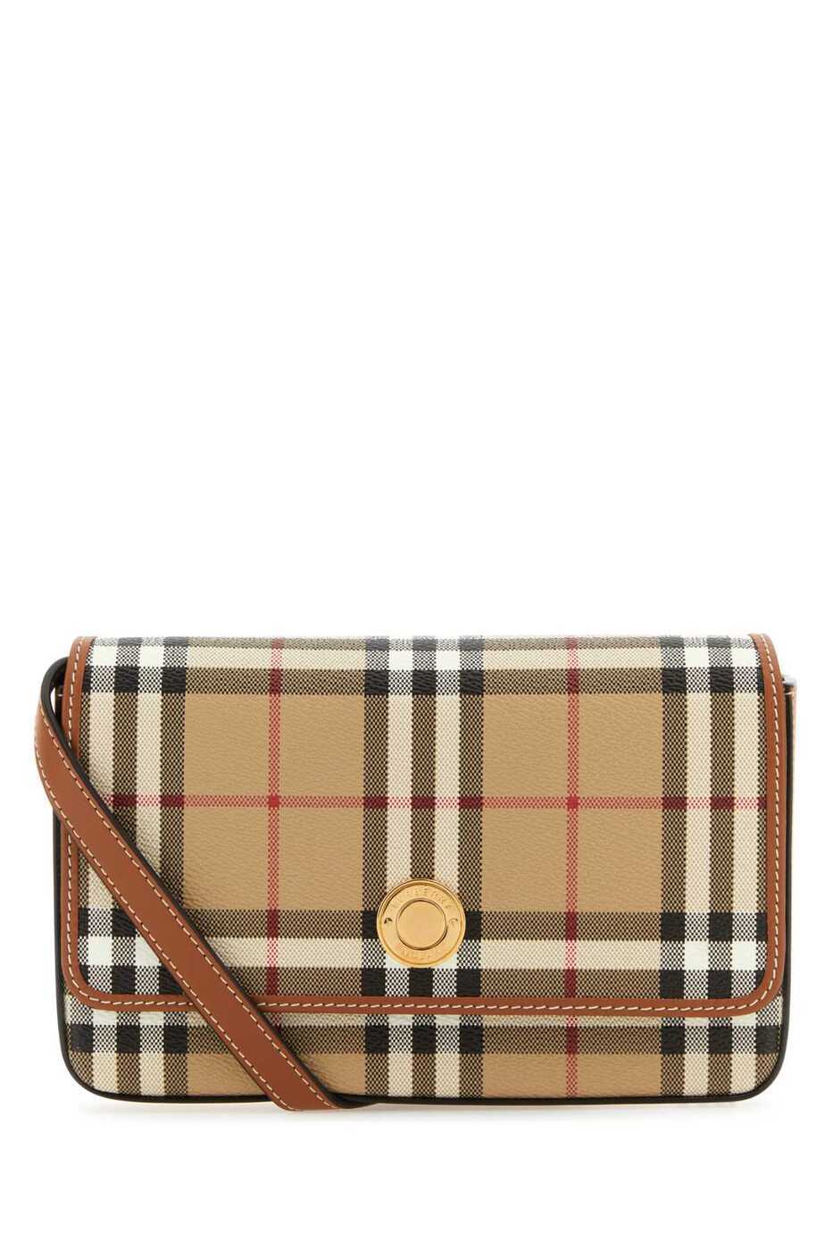 Burberry Check Crossbody Bag Beige