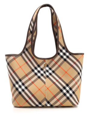 Burberry Check Tote Bag Beige