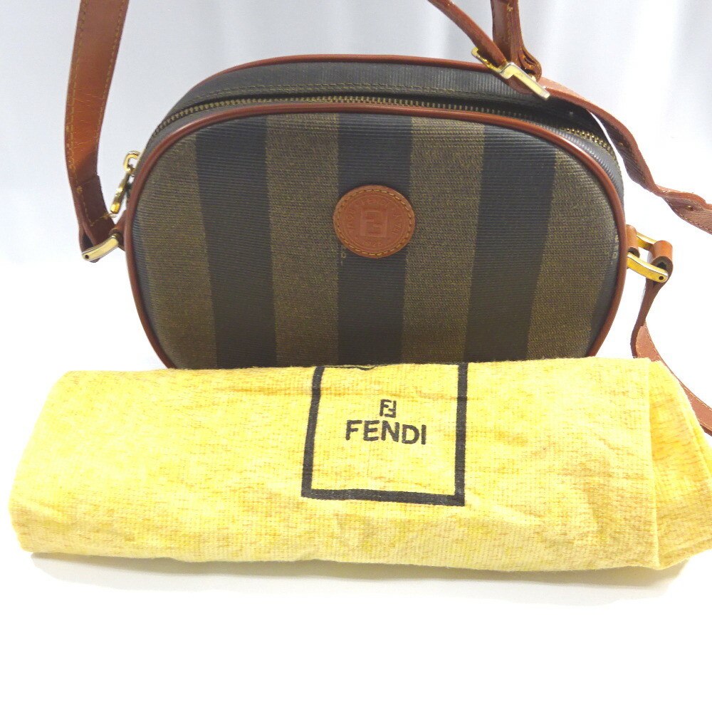 Fendi Pecan Style Shoulder Bag Khaki - Image 11