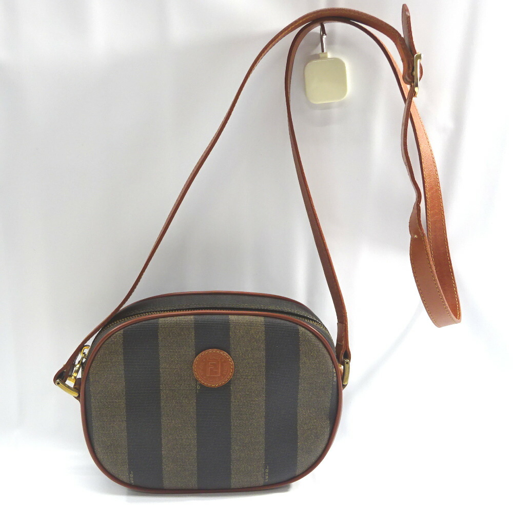 Fendi Pecan Style Shoulder Bag Khaki