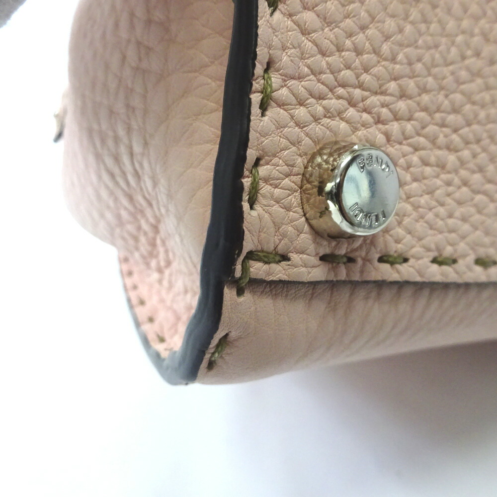 Fendi Handbag Peekaboo Iconic Mini Powder Pink - Image 10