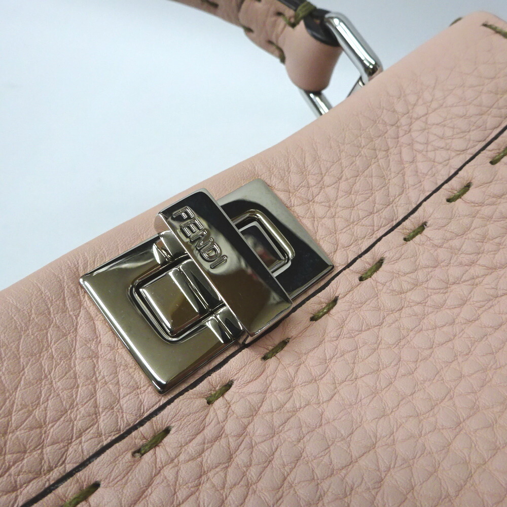 Fendi Handbag Peekaboo Iconic Mini Powder Pink - Image 13