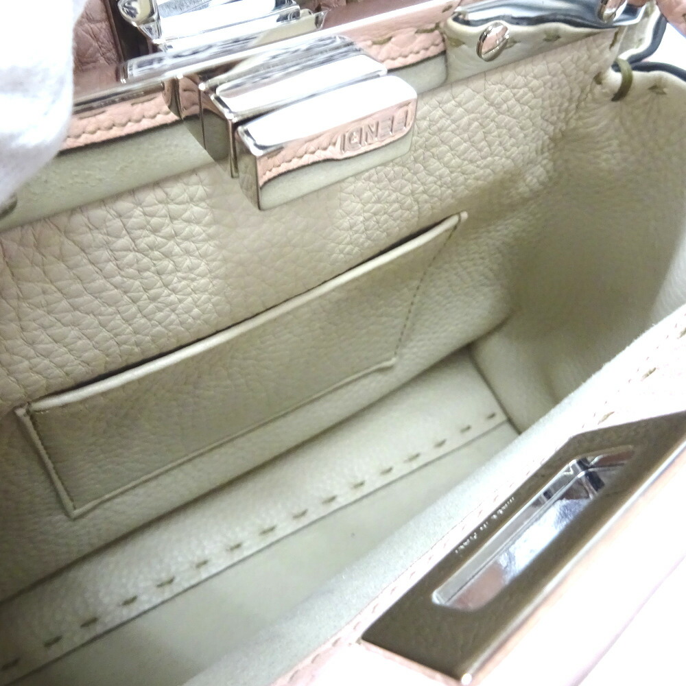 Fendi Handbag Peekaboo Iconic Mini Powder Pink - Image 16