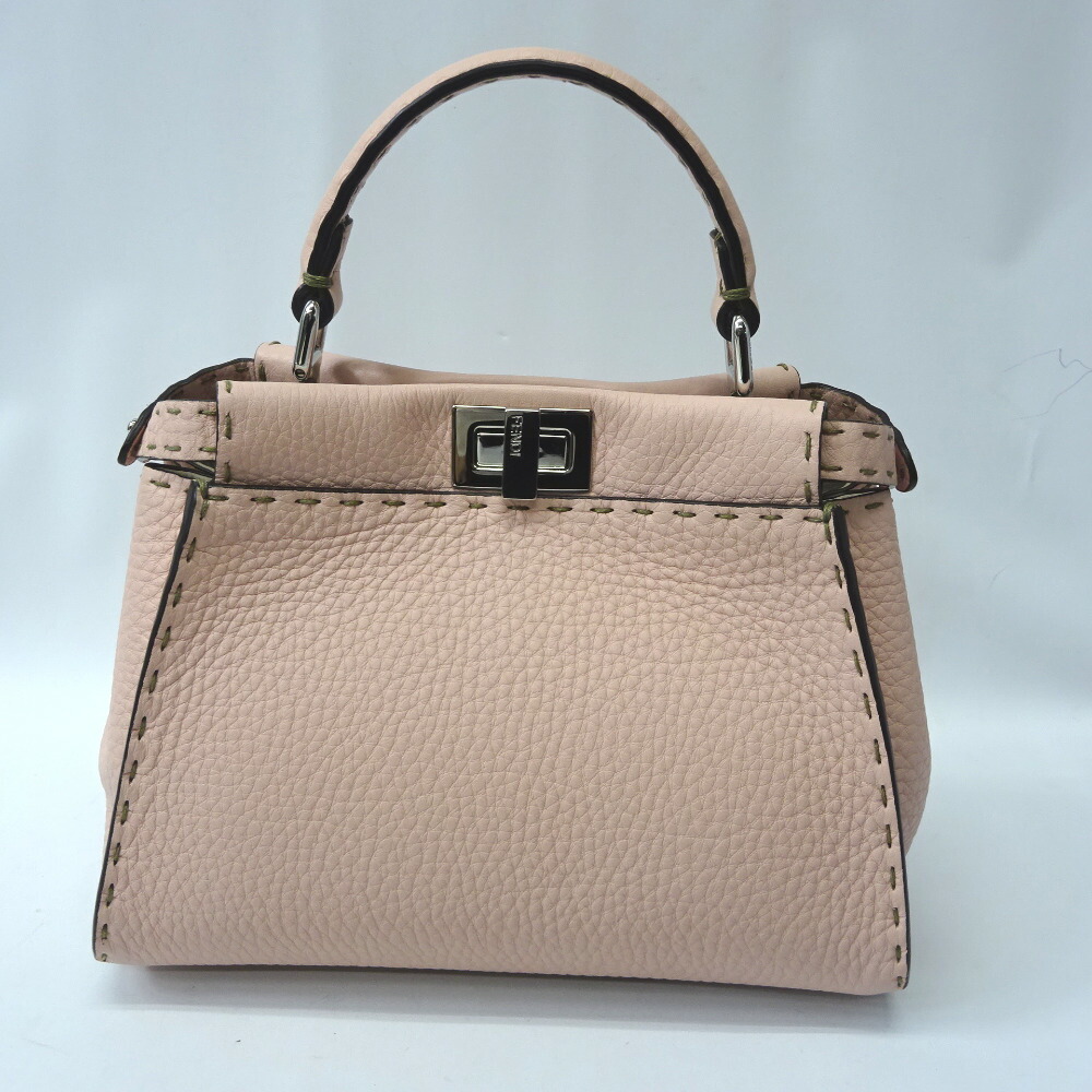 Fendi Handbag Peekaboo Iconic Mini Powder Pink - Image 2