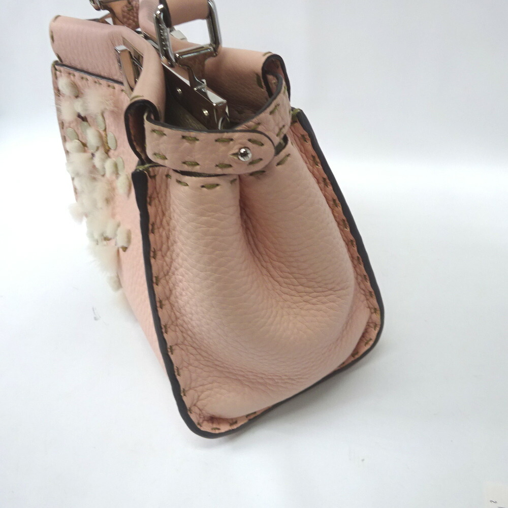 Fendi Handbag Peekaboo Iconic Mini Powder Pink - Image 4