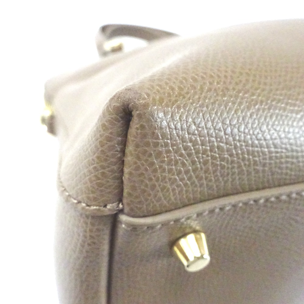 Furla Color Daino Piper 2Way Handbag Beige Camel - Image 10