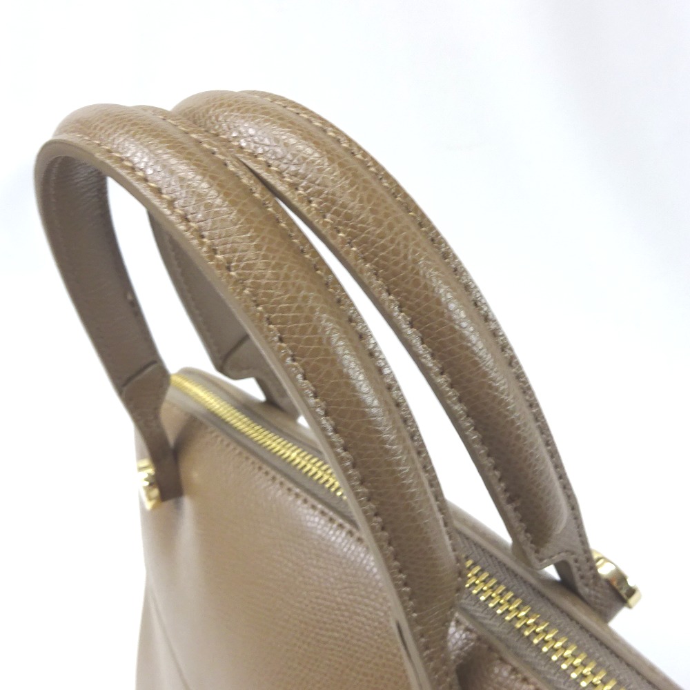 Furla Color Daino Piper 2Way Handbag Beige Camel - Image 11