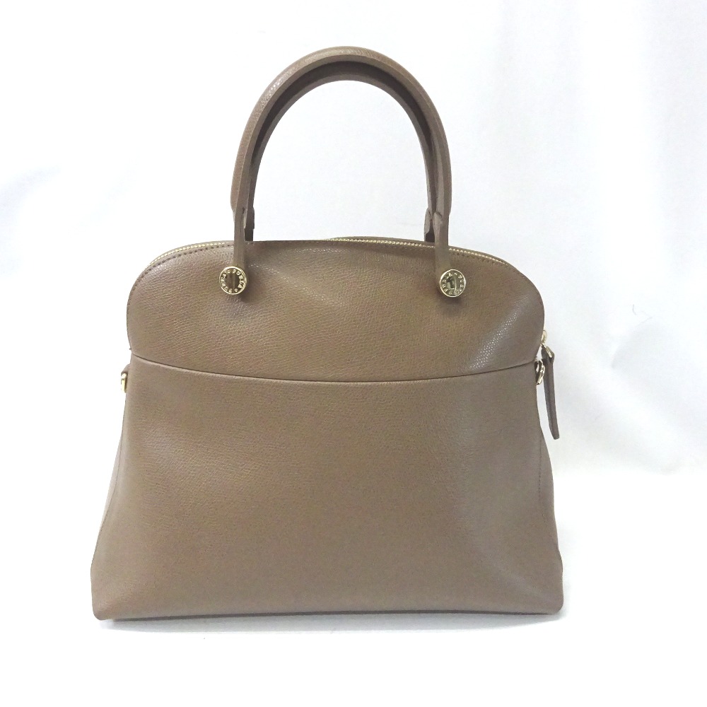 Furla Color Daino Piper 2Way Handbag Beige Camel - Image 3